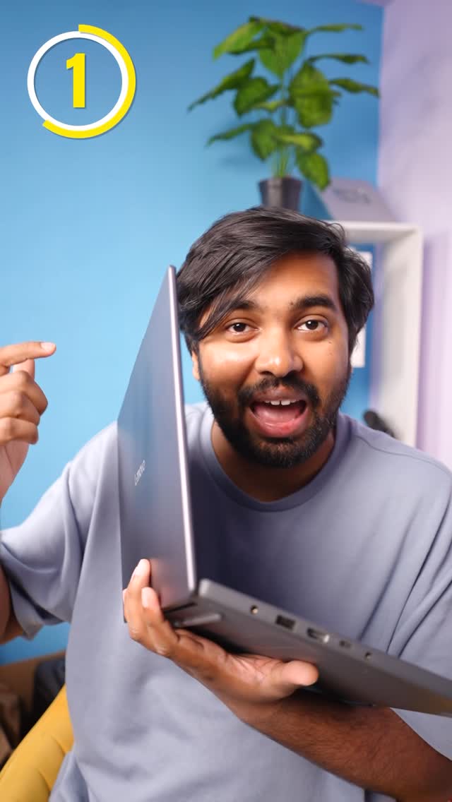Instagram post by @halkatech for Lenovo. Caption reads: This is the best laptop for students! 
Ft. IdeaPad....