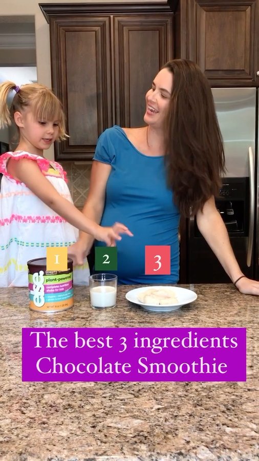 Instagram post by @priscilamonroe for Else Nutrition. Caption reads: [...] 💕 And my 5 year old can make it .....