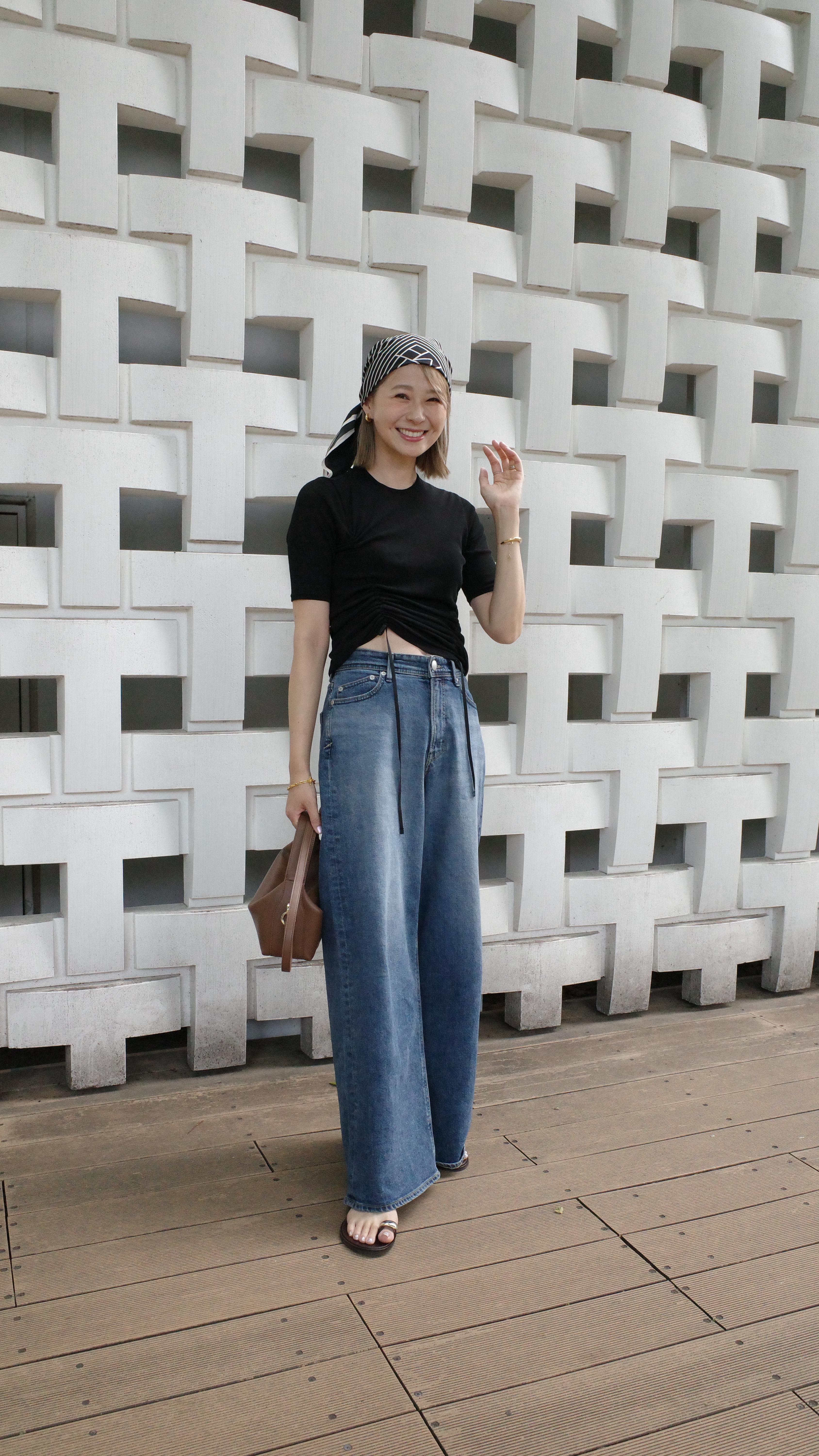 Instagram post by @mayu_kma for YANUK. Caption reads: 1week outfits with @yanuk_official [...].