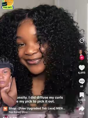 TikTok post by @summadior_ for Menglle Hair. Caption reads: [...] this wig you’ll thank me later 🥰💕@MENGLLE....
