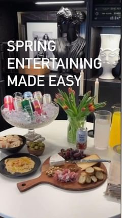 Instagram post by @christian_dare for LCBO. Caption reads: Springtime is all about hosting friends and family....