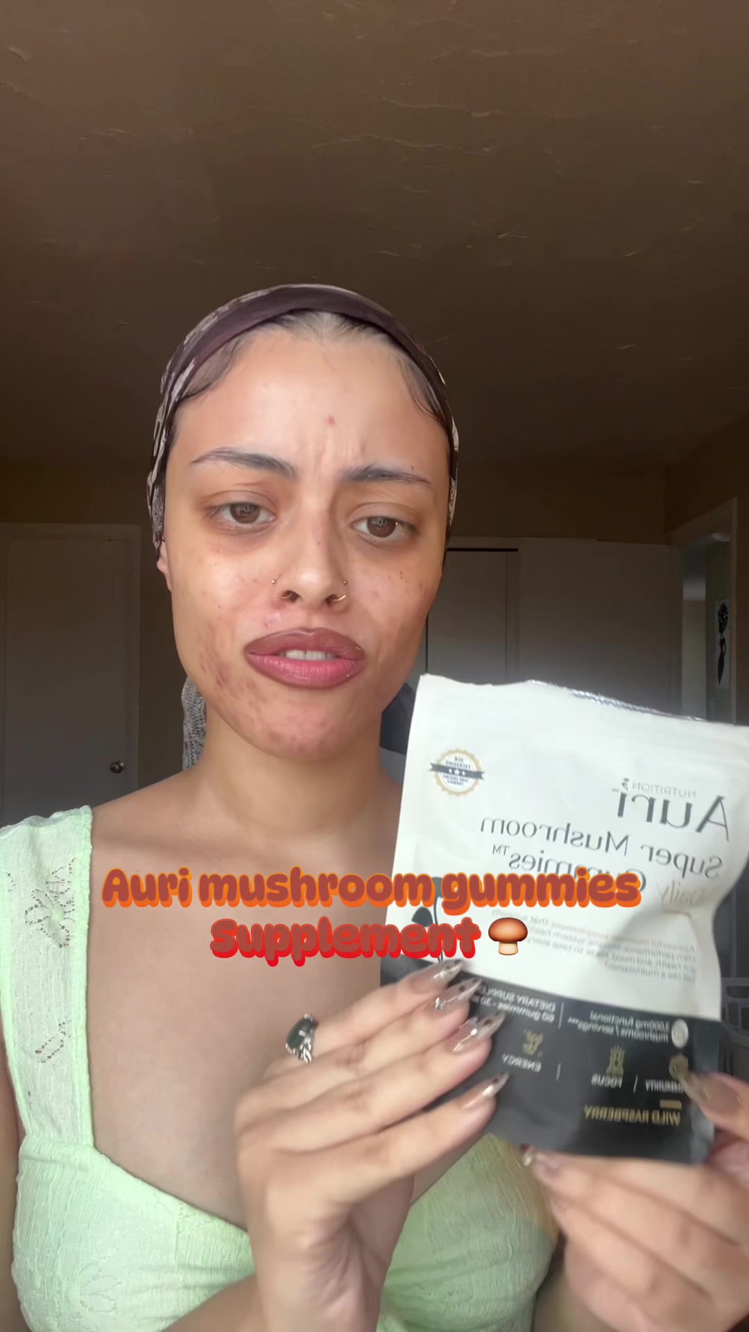 TikTok post by @sunfairy333 for Auri Nutrition. Caption reads: [...] on my weekly routine and goals. @Auri....