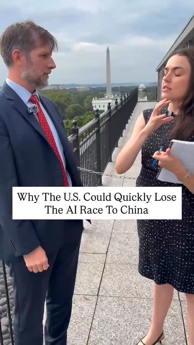 Instagram post by @mosheh for NVIDIA. Caption reads: [...] behind China, he warned at an @nvidia event....