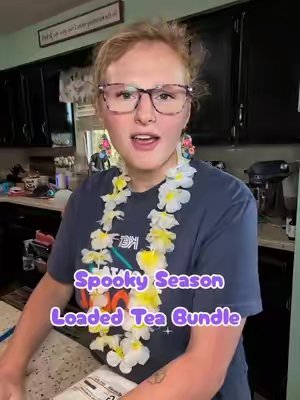 TikTok post by @jennmoody129 for Caffeine, Candles & Chaos. Caption reads: @Caffeine, Candles & Chaos #loadedteas....