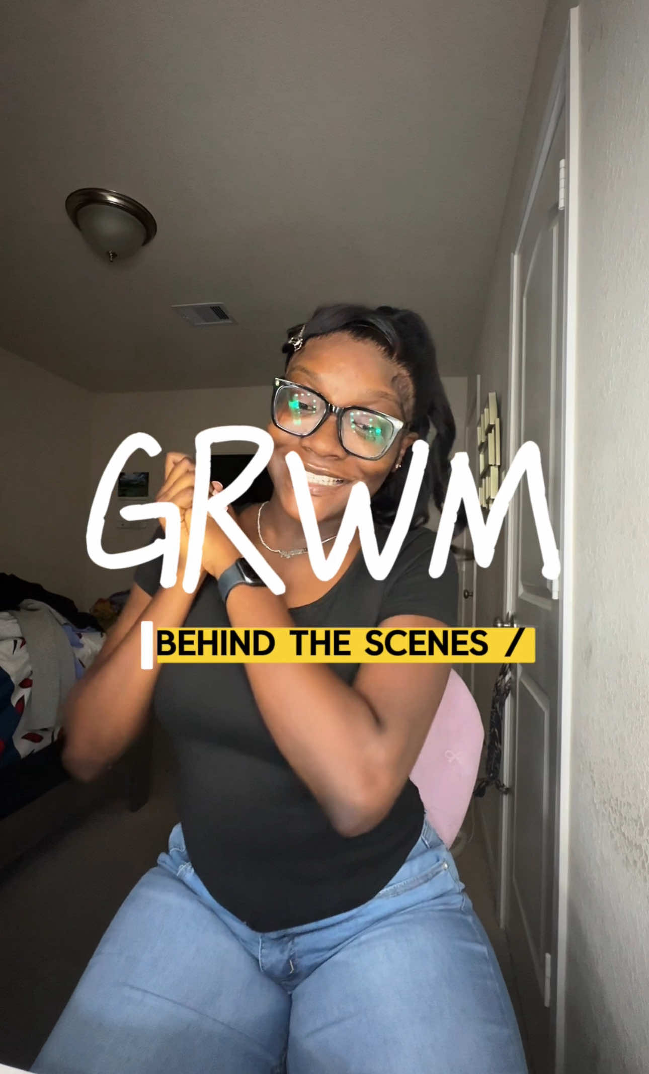 TikTok post by @firstwifeeofjoeboy._ for NYX Cosmetics. Caption reads: i talk too much😂 but atleast i got ready just in....