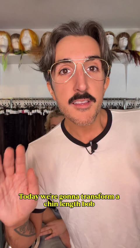 Instagram post by @claytonhawkins for Donna Bella Hair. Caption reads: [...] Transformation using my favorite....