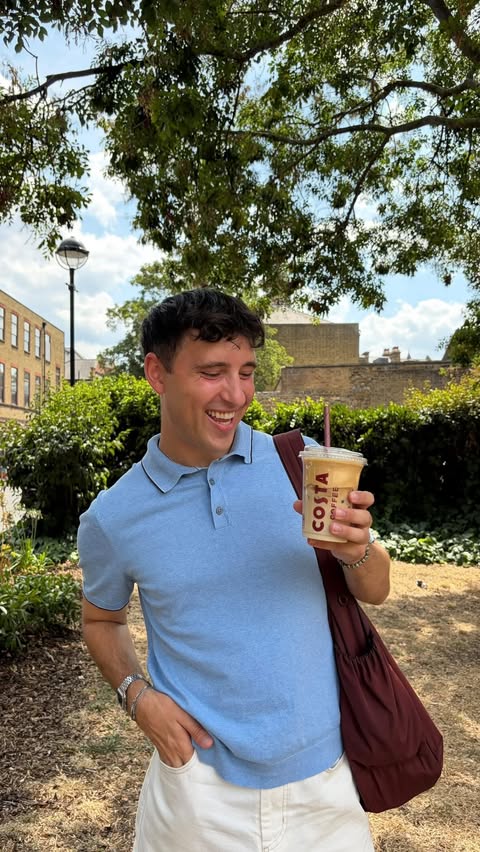 Instagram post by @jamiedearx for Costa Coffee. Caption reads: [...] explore a new area of London!🥰🙌🏼....