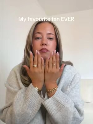 TikTok post by @chloeharmerx for Grays Glowjob. Caption reads: I will never not rave about this tan @Grays....