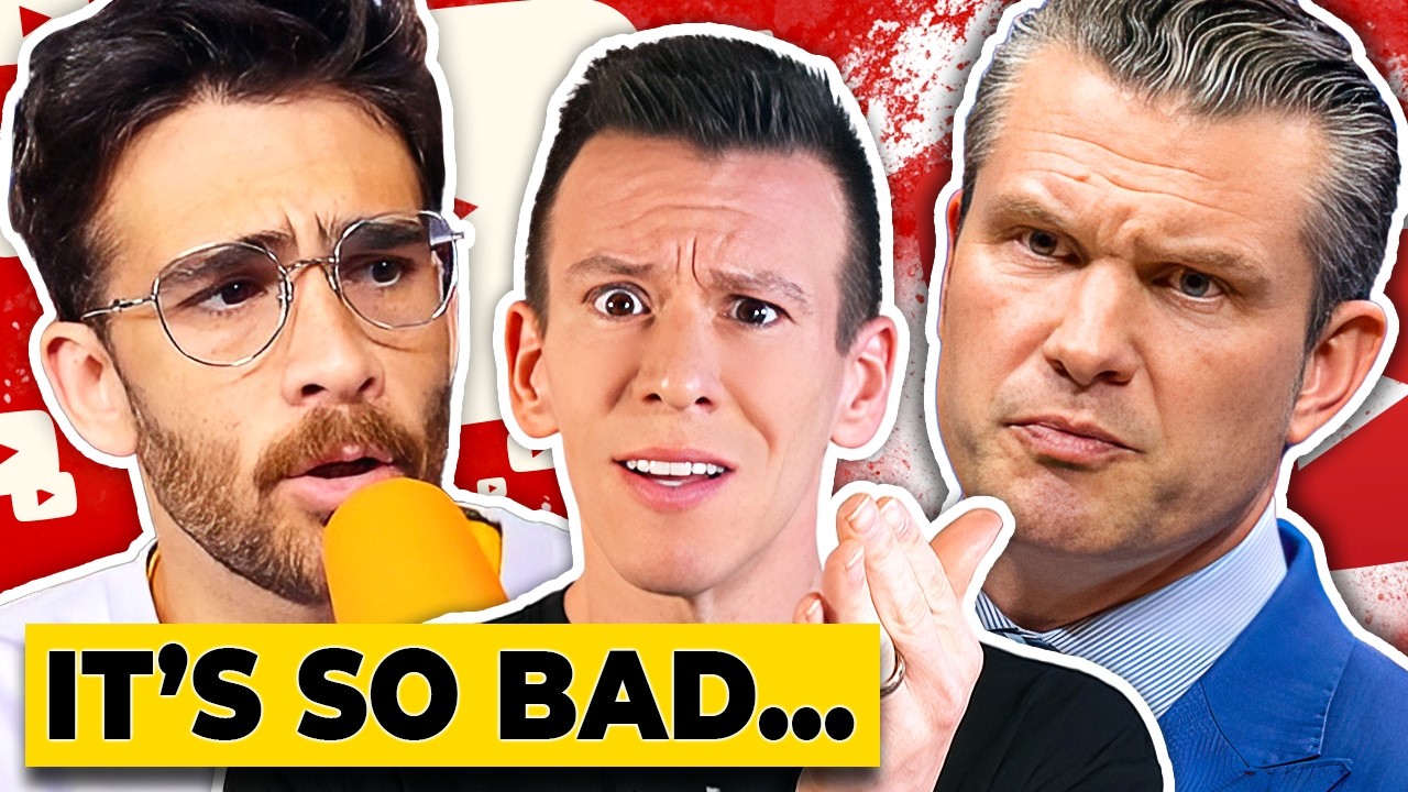 YouTube post by @PhilipDeFranco for Banza. Caption reads: NEW TRUMP TEAM LEAKS & The Hasan Elon Musk....