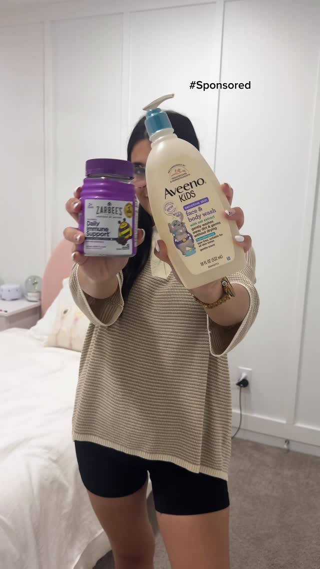 Instagram post by @itzellcastaneda for Zarbee's. Caption reads: #Sponsored must have items for your kids!! Get....