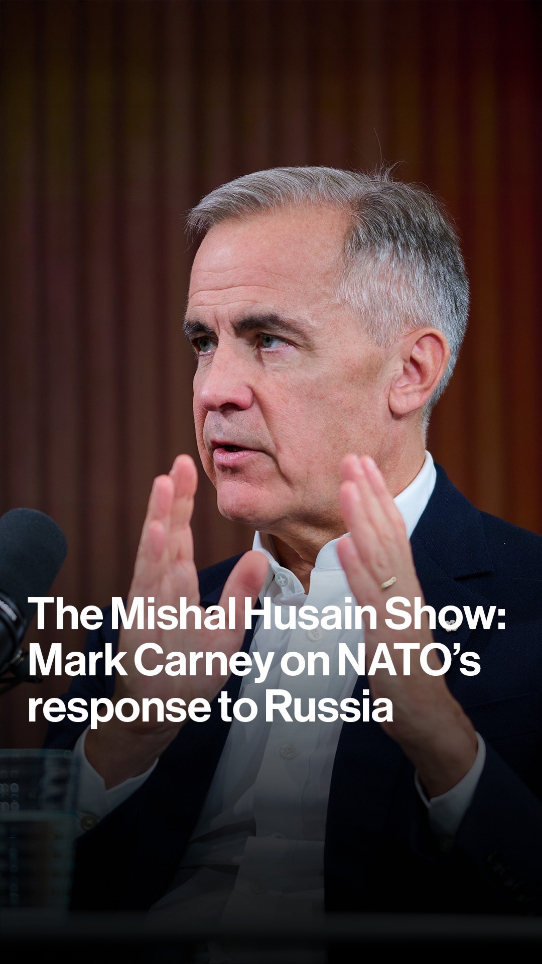 Instagram post by @mishalhusain for Bloomberg. Caption reads: Should NATO be ready to shoot down a Russian jet....