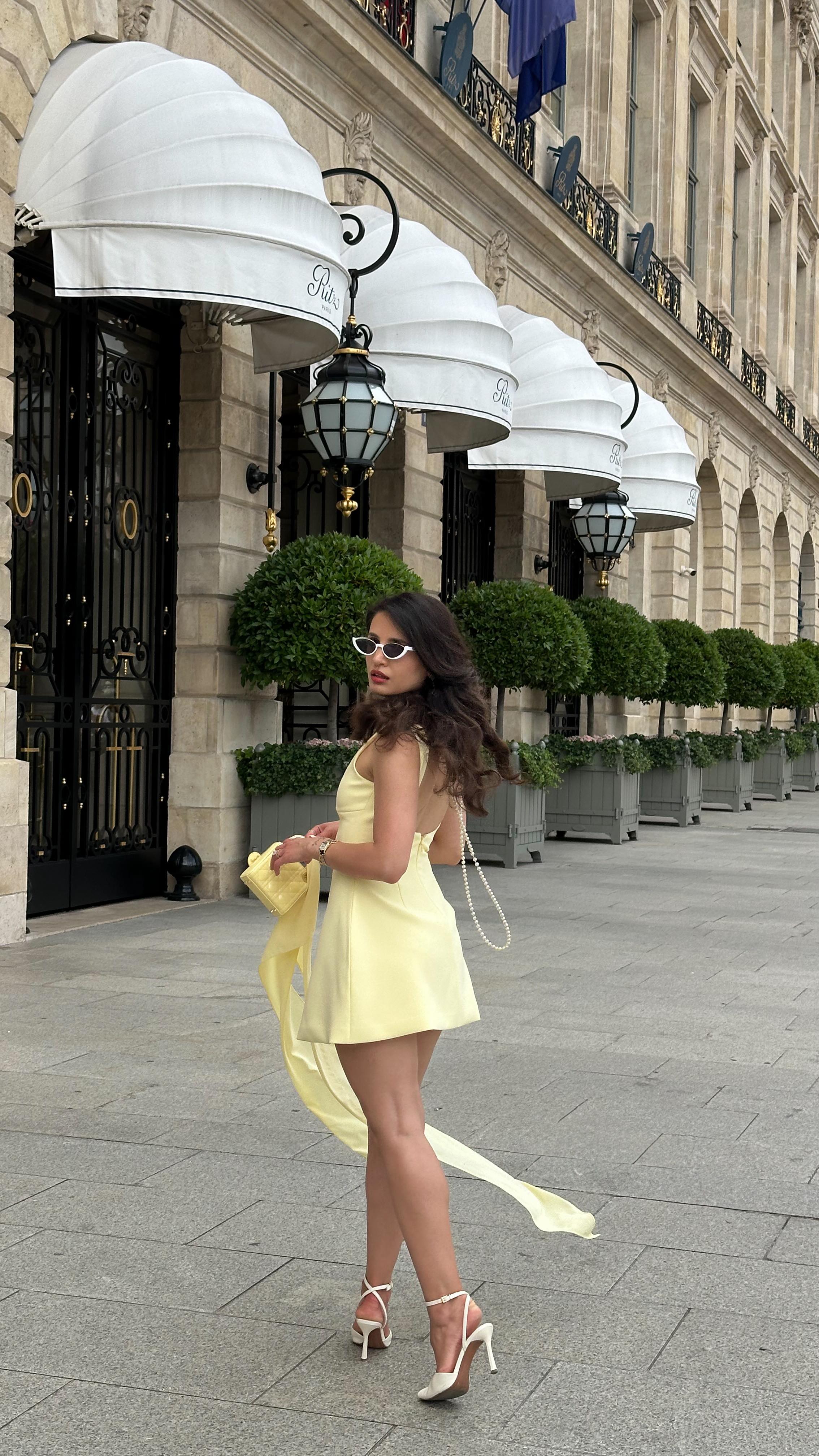 Instagram post by @sevaoli for BABYBOO FASHION. Caption reads: [...] Summer looks 🍋 Dresses: @babyboofashion....
