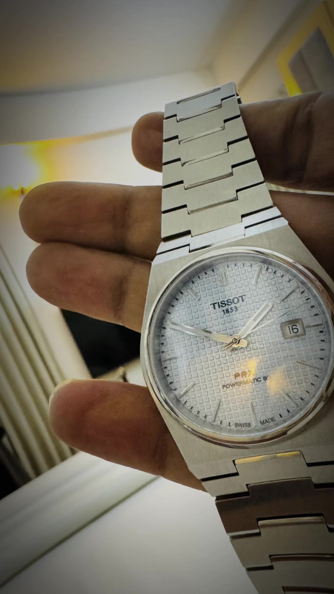 TikTok post by @ashif.hossain for Tissot USA. Caption reads: 😍#tissot #tissotprx #tissotpowermatic80 @TISSOT .