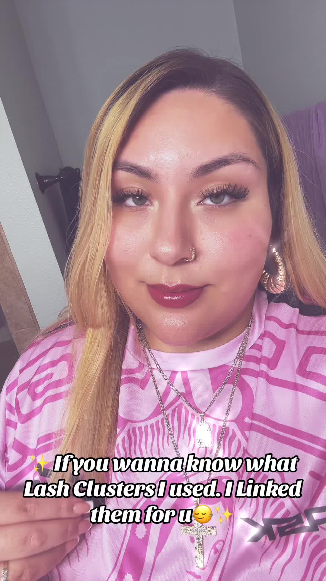 TikTok post by @xo.xanndra343 for Eyeshine Cosmetics. Caption reads: [...] map is 3-12’s, 2-14’s, 2-16’s🫶🏼 @Eyeshine....