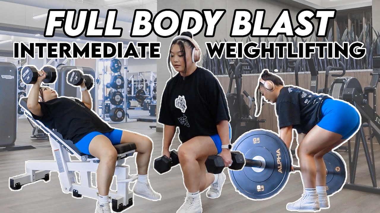 YouTube post by @naomikong for Groove Life. Caption reads: [...] Full Body Gym Routine ft. Groove Life.