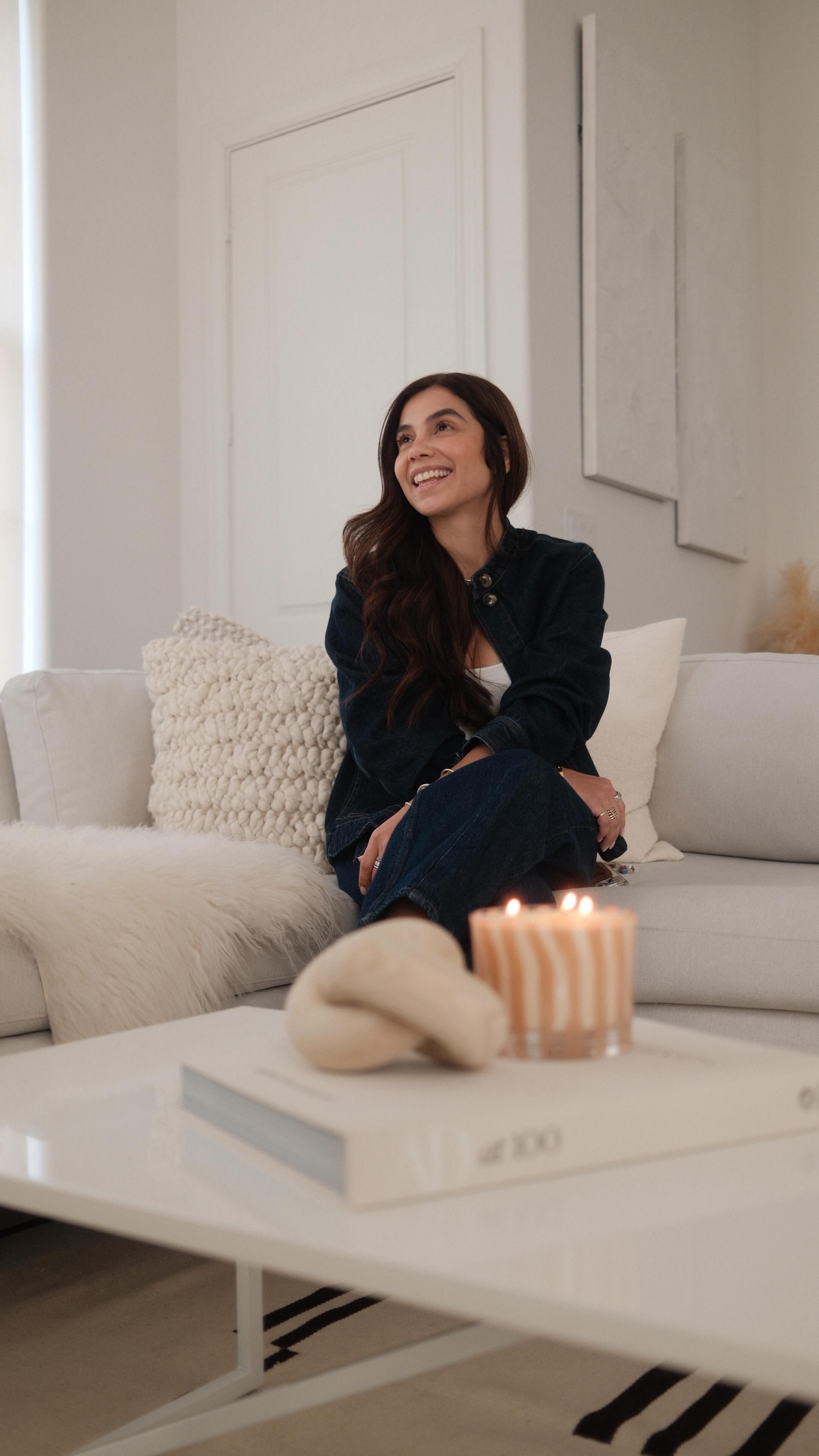 Instagram post by @paosfitworld for Dawn. Caption reads: #ad Getting my home ready for all the cozy fall....