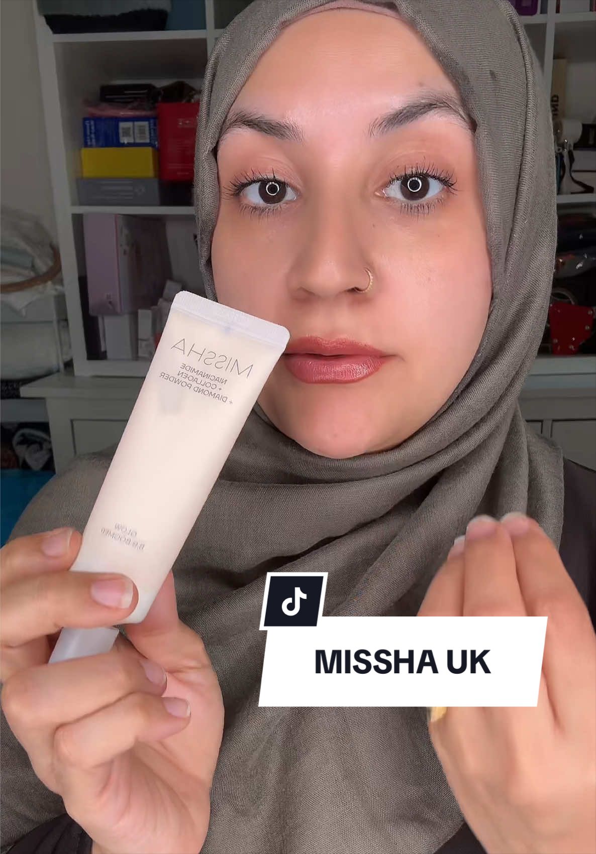 TikTok post by @somayarehman06 for Missha. Caption reads: @missha uk #missha #bbcream #tiktokmademebuyit....