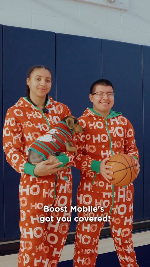 Instagram post by @azzi35 for Boost Mobile. Caption reads: 7 shots, 7 questions with @boostmobile 🤩❤️🎄....