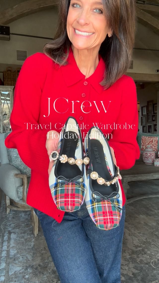 Instagram post by @carry_on.couture for J.Crew. Caption reads: 2025 Holidays in a Carry-On

My Travel Capsule....