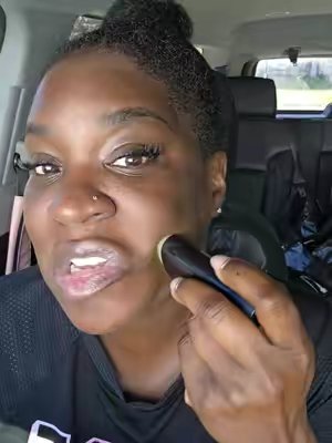 TikTok post by @shanstartts for Black Girl Sunscreen. Caption reads: @Black Girl Sunscreen is a sunscreen I can reapply....