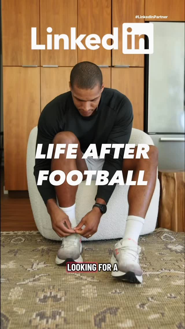 Instagram post by @isaacrochell for LinkedIn. Caption reads: #LinkedInPartner After years on the field chasing....