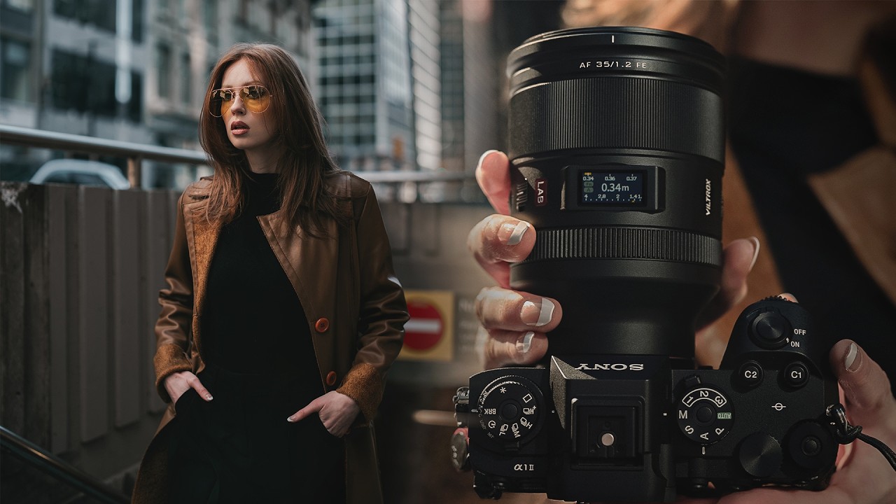 YouTube post by @LeeZavitz for Viltrox. Caption reads: Viltrox Just released a New lens and so let's....