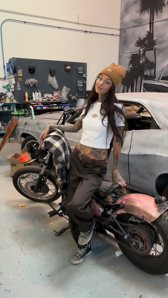 Instagram post by @13thstreetcustoms for Dickies. Caption reads: It’s so hard to choose my favorite @dickies fit,....