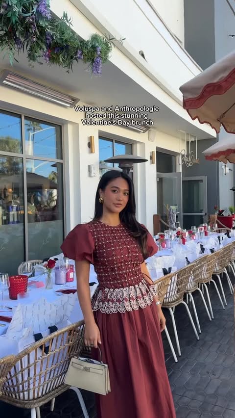 Instagram post by @camellalacompte for Anthropologie. Caption reads: [...] ✨💞👯‍♀️ stopped into @anthropologie for the....