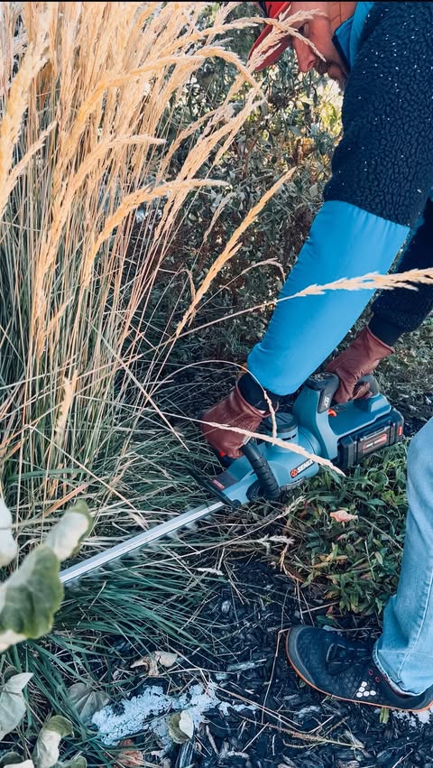 Instagram post by @youngutah for SENIX Tools. Caption reads: 🍂 Fall cleanup made easy with @senixtools....
