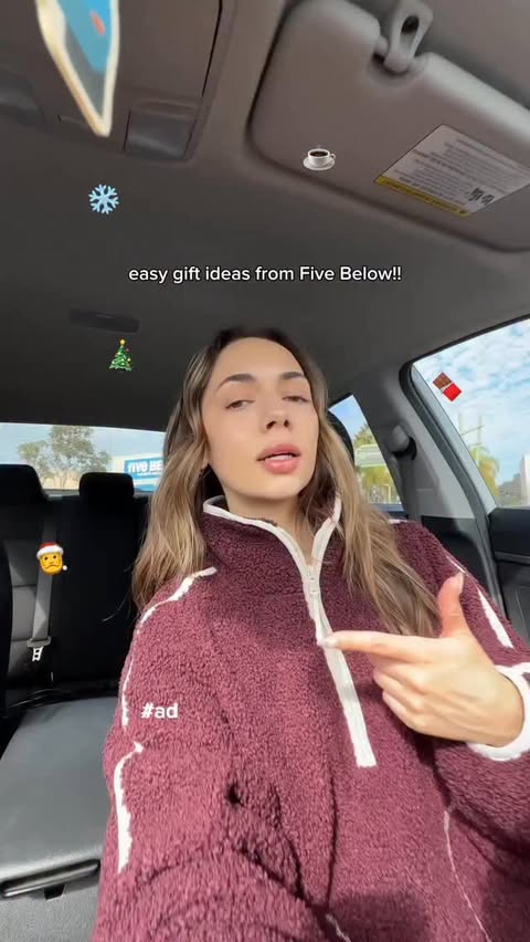 Instagram post by @laneygrn.eats for Five Below. Caption reads: #ad who knew @fivebelow had such cute holiday....