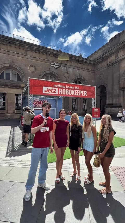 Instagram post by @geordie_josh for Jet2.com & Jet2holidays. Caption reads: AD | Checking Newcastle’s instant red cards at the....
