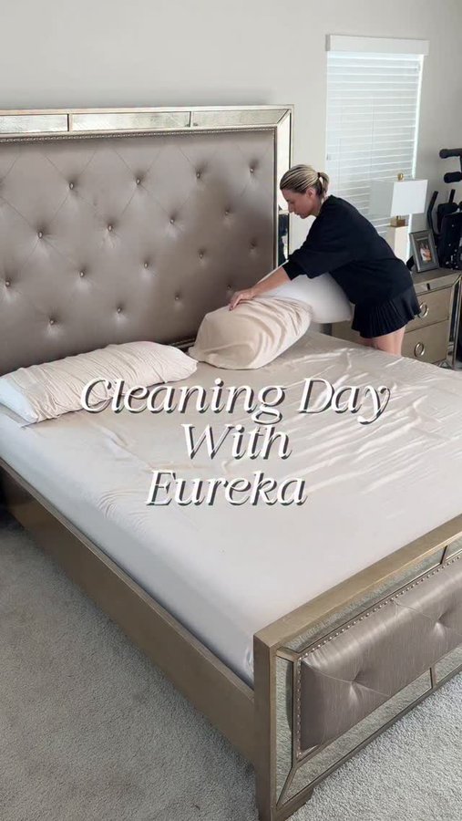 Instagram post by @dileks_journal for Eureka. Caption reads: Cleaning day just got so much easier with my new....