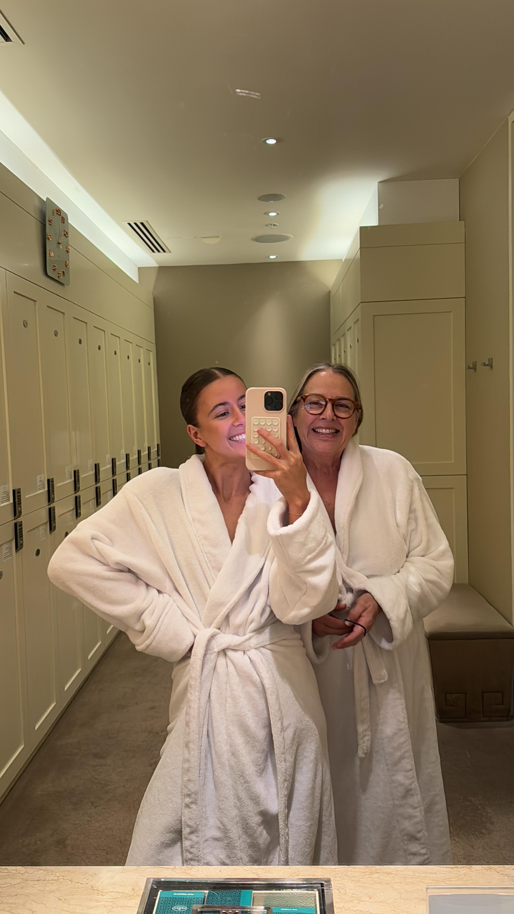 Instagram post by @mattiegouman for Crown Melbourne. Caption reads: The perfect girls day at @crownmelbourne spa 🧖‍♀️....