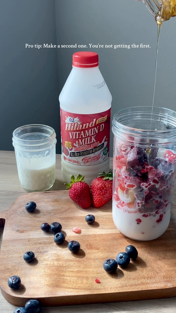 Instagram post by @mrskellylorrainereid for Hiland Dairy. Caption reads: [...] make a second one. 👏 I’ve been using....