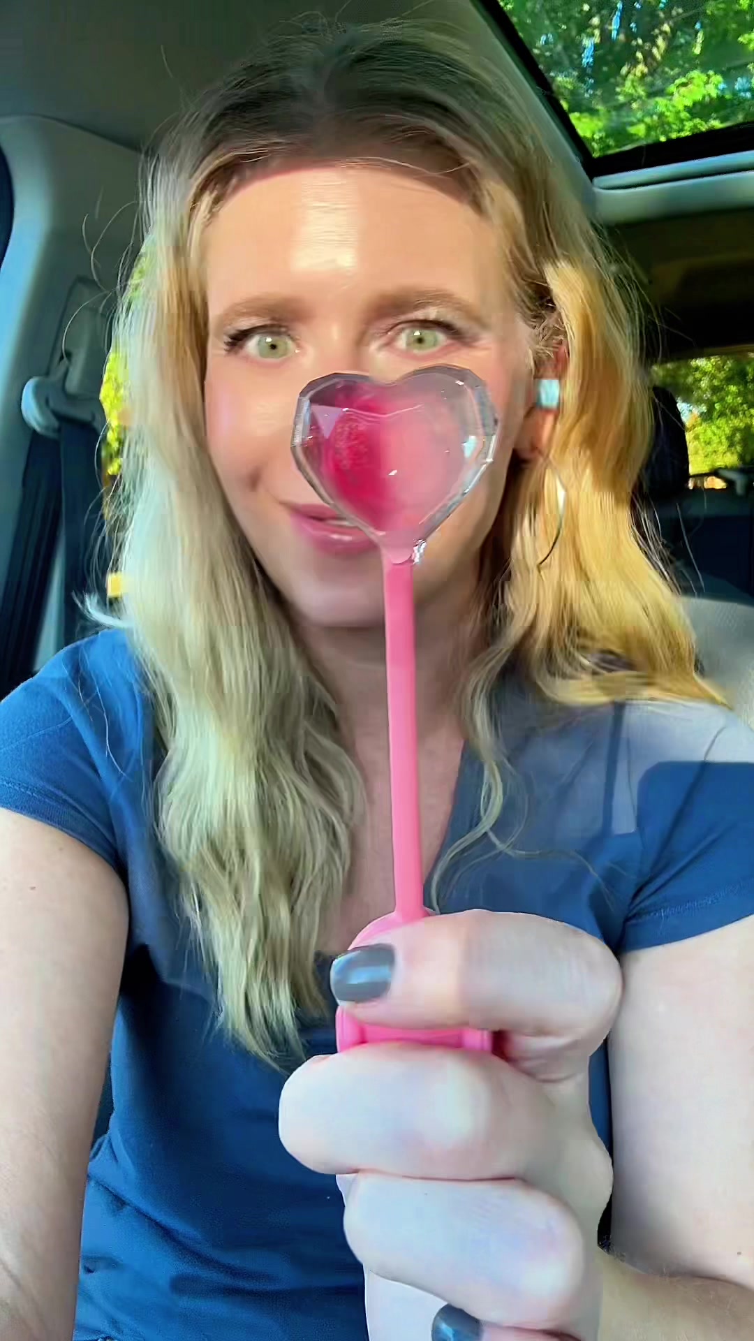 TikTok post by @iamsarahtonin for Amos Sweets. Caption reads: [...] candy that plays music! 🎶 @Amos Sweets....