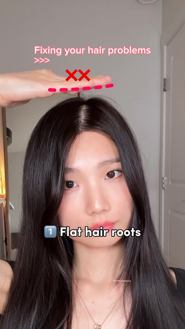 Instagram post by @hithisisdaisy for Toppik. Caption reads: 2x quick tips for flat roots and thinning hair/....
