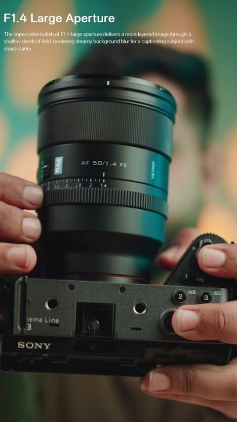 Instagram post by @punit_sabnani for Digitek. Caption reads: The Viltrox 50mm f/1.4 is a strong statement from....