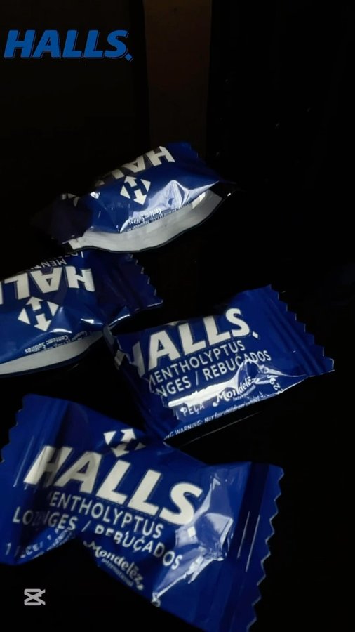Instagram post by @_sedi.ruth_ for Halls. Caption reads: [...] stay grounded and #BreatheThroughIt with....