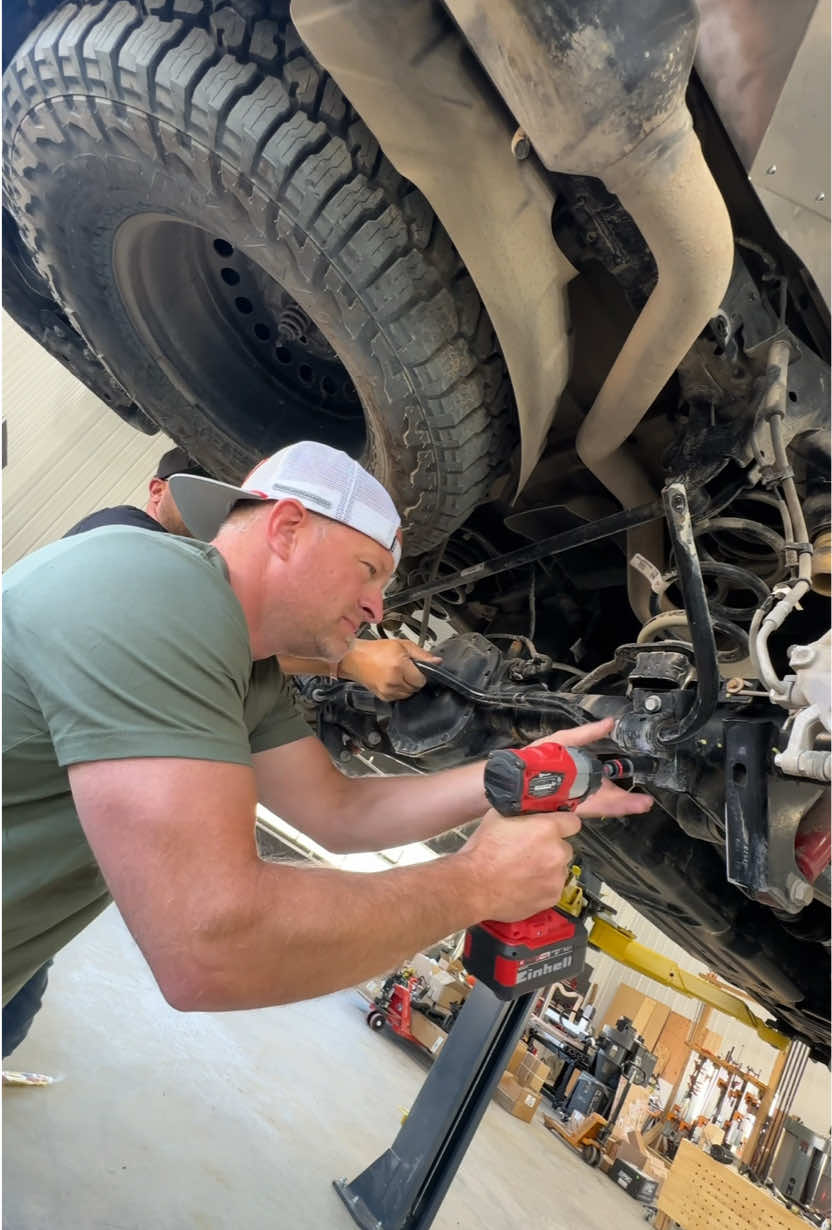 TikTok post by @dustylumberco for Milwaukee Tool. Caption reads: [...] torn out with @Einhell Canada and @Milwaukee....