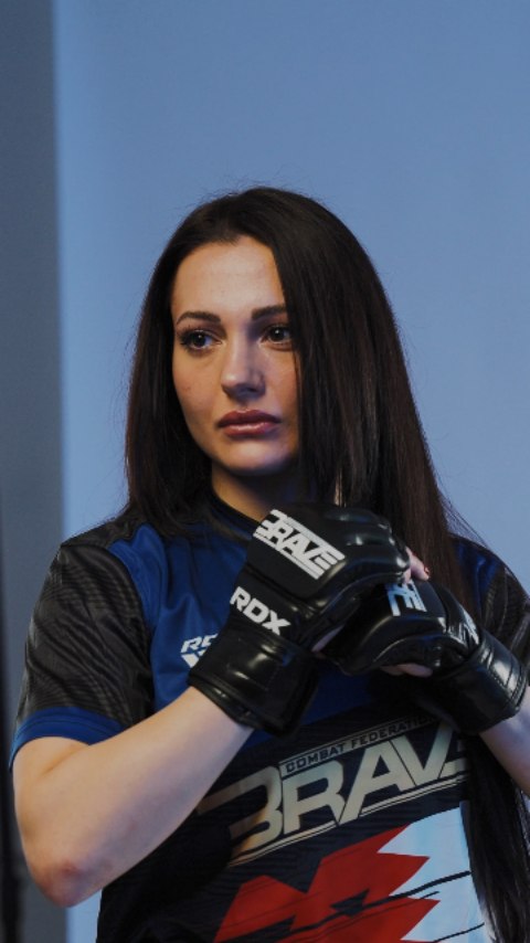 Instagram post by @marina_merchuk28 for RDX Sports. Caption reads: Marina Merchuk gets Media Day underway 🎬 She's....