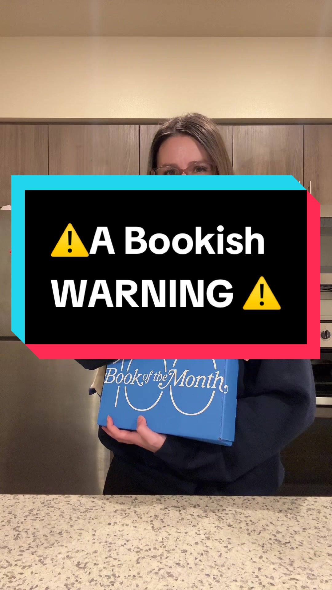 TikTok post by @erickawitha_ck for BookoftheMonth. Caption reads: [...] warning ⚠️ @Book of the Month  #ad....