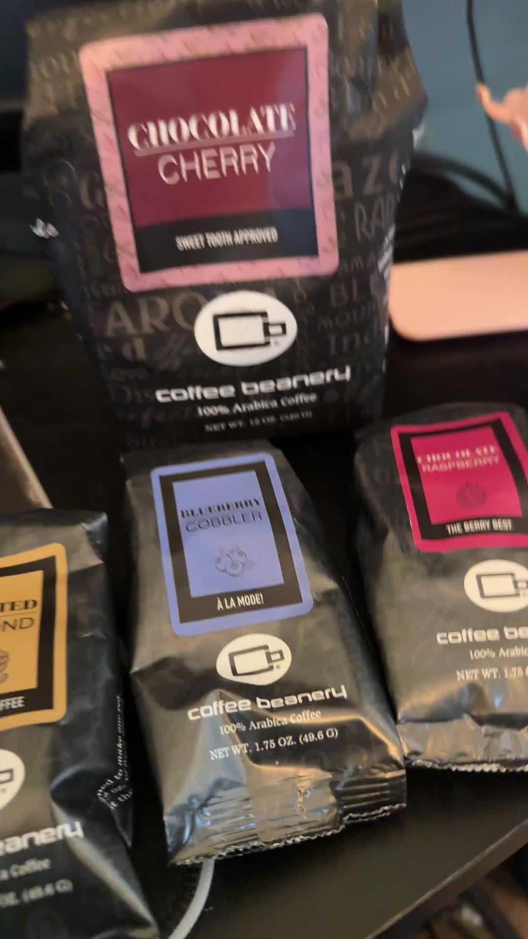 TikTok post by @scarymaryd89 for Coffee Beanery. Caption reads: Thx u @Coffee Beanery 🫶 #coffeetiktok.