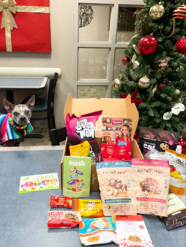 Instagram post by @zeusxolo for UrthBox. Caption reads: [...] all the snacks ready thanks to #gifted....