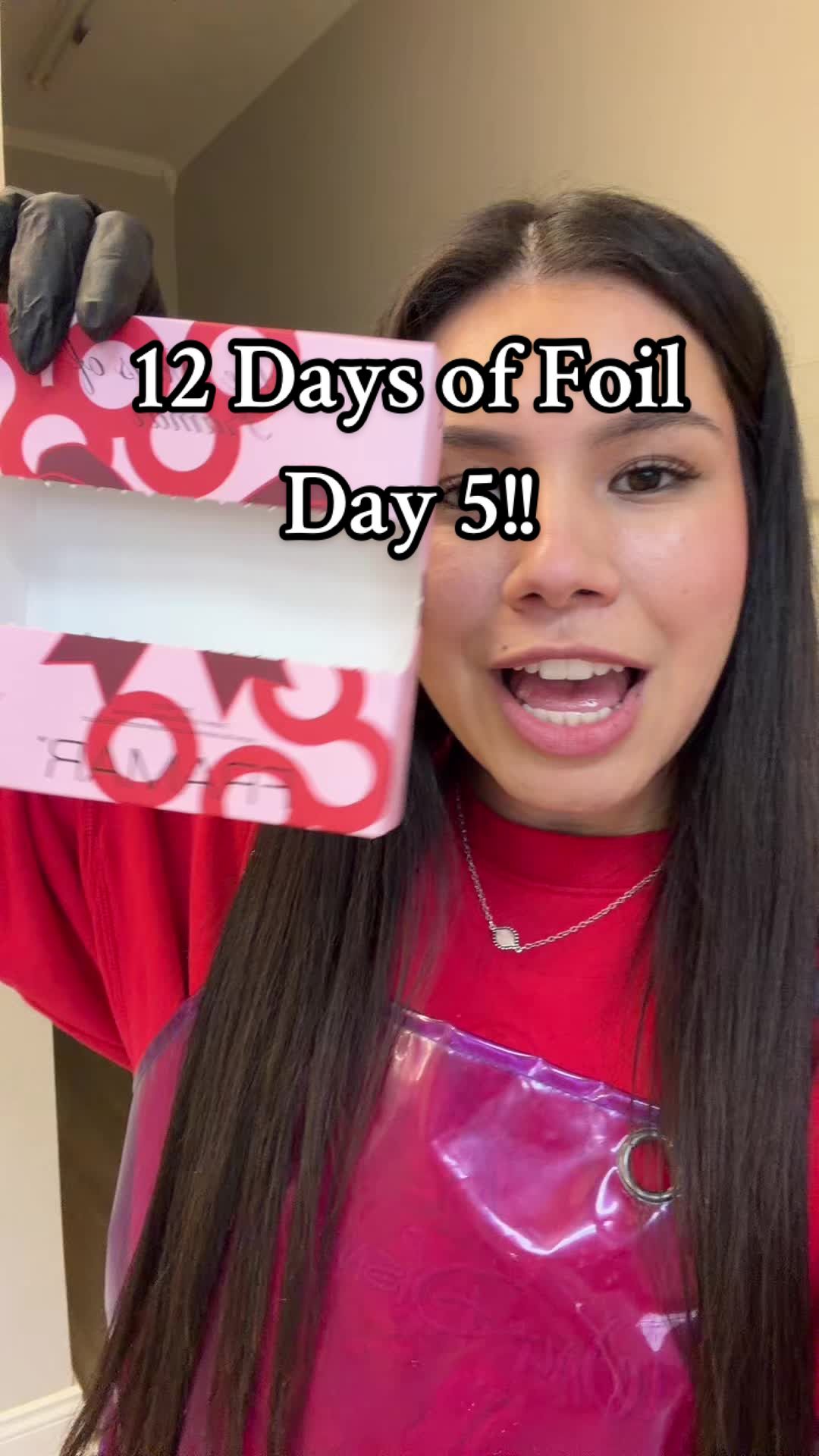 TikTok post by @_jennymendoza for Framar. Caption reads: 12 days of @framar Christmas foils day 5!! So....