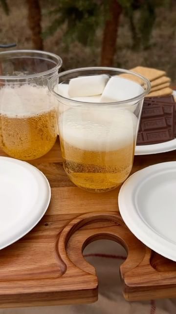 Instagram post by @mrsmckennabarry for Repurpose. Caption reads: Cozy holiday picnics are better with @repurpose,....