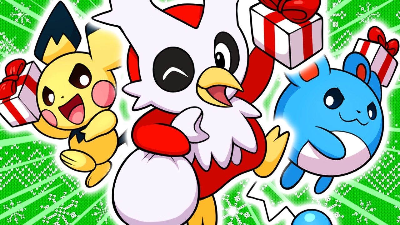 YouTube post by @FlygonHG for Fabletics. Caption reads: A Hardcore Nuzlocke But I Have To Use Present!.