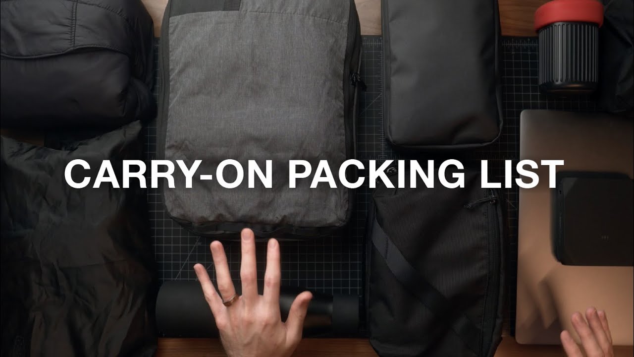 YouTube post by @joshfenn for Pakt Bags. Caption reads: How I Pack for Long Term Travel | Carry-On Only.
