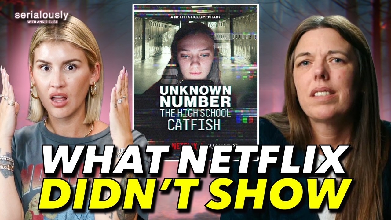 YouTube post by @annieelise for O Positiv. Caption reads: Unknown Caller: What Netflix DIDN’T Show: The....