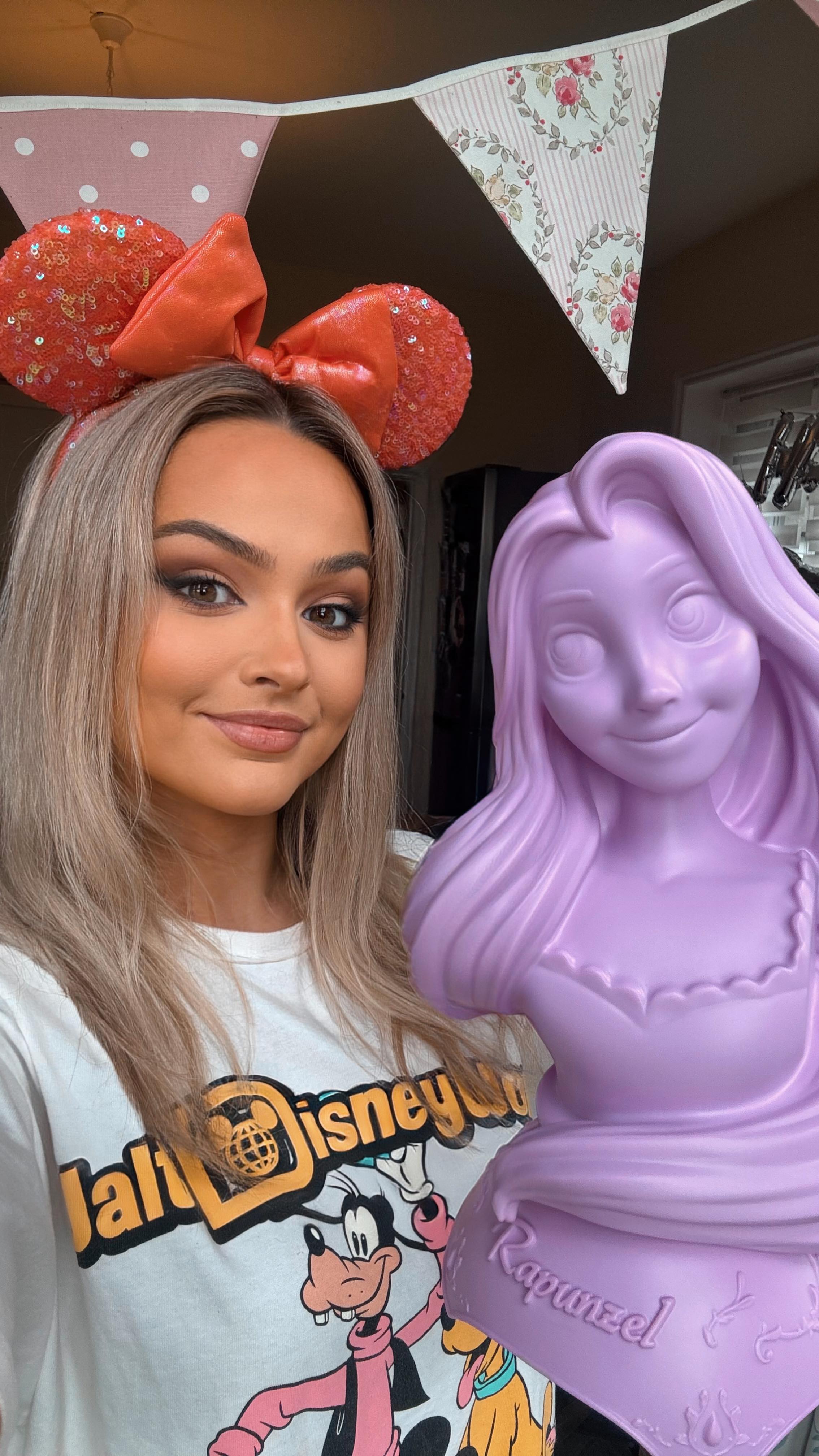 Instagram post by @thekatykd for Zavvi. Caption reads: [...] had a dream? - Rapunzel | Gifted #Ad by....