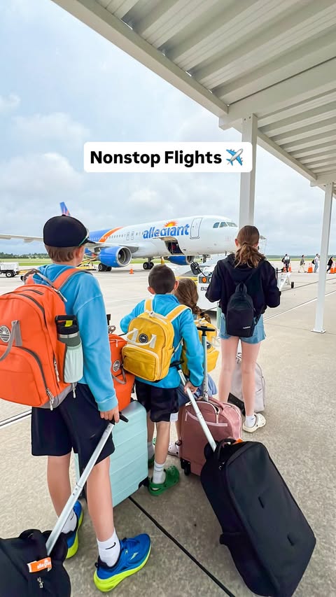 Instagram post by @amomexplores for Allegiant Air. Caption reads: [...] Appleton, WI to Gulf Shores, AL on Allegiant....